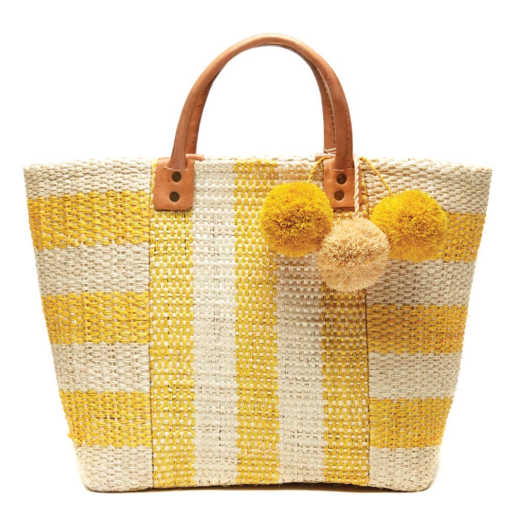 Mar y Sol Yellow Stripe Tote